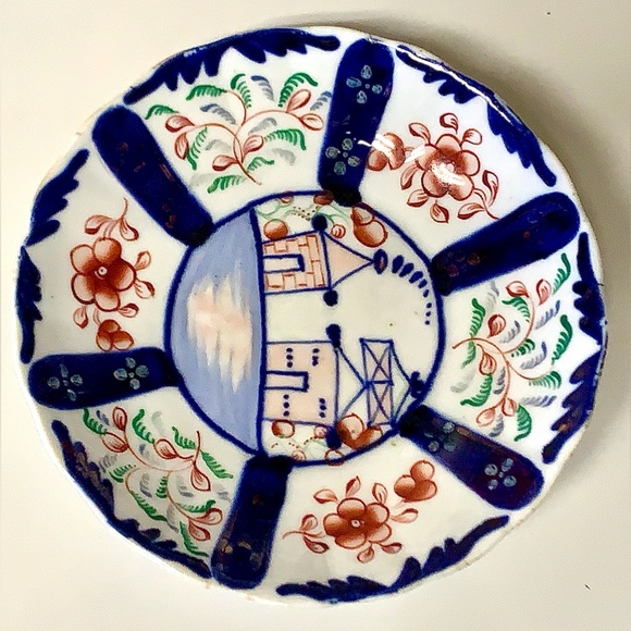 Early 1800s Vintage Gaudy Welsh Village Pattern 281 A Plate - Picture 3 of 15